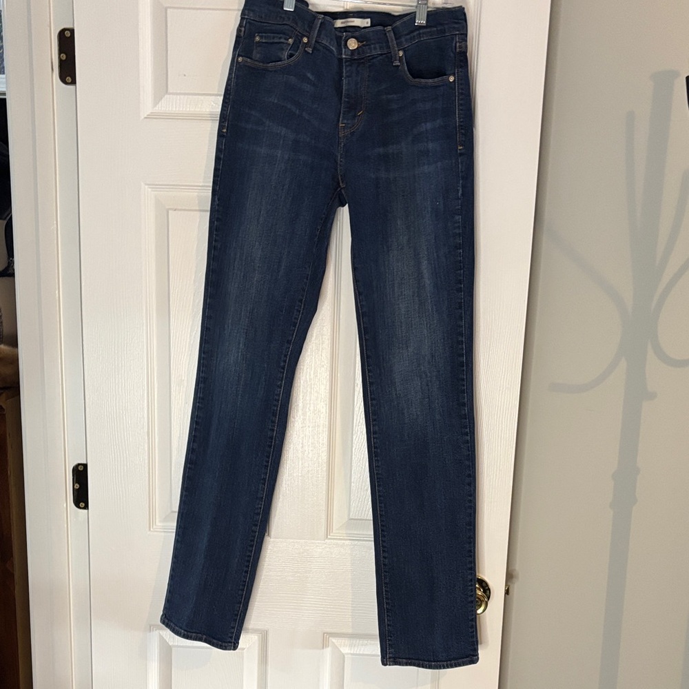 Levi's Dark Blue Straight Leg Jeans
